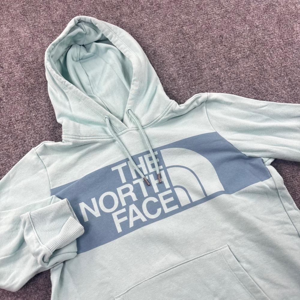 The North Face Hoodie Medium Mint Green Logo Pullover NF0A3X4X Womens